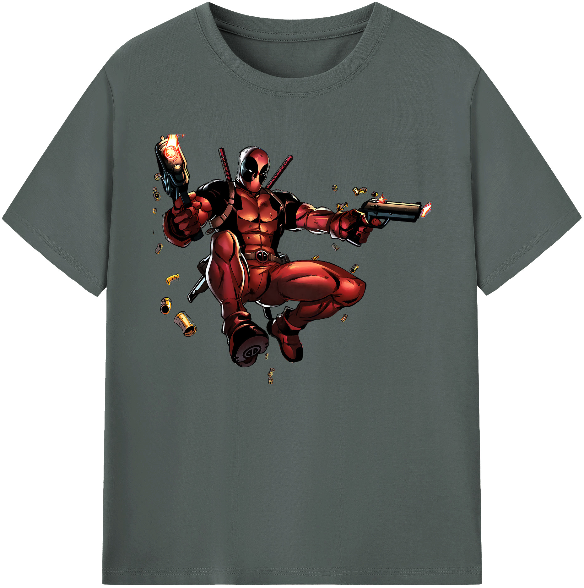 （画像用） Deadpool デッドプール 綿100％ メンズ半袖Tシャツ｜肌触りやわらか＆通気性